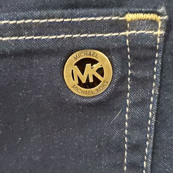 MICHAEL Kors Dark Wash Izzy Cropped Skinny Jeans - Picture 6 of 8